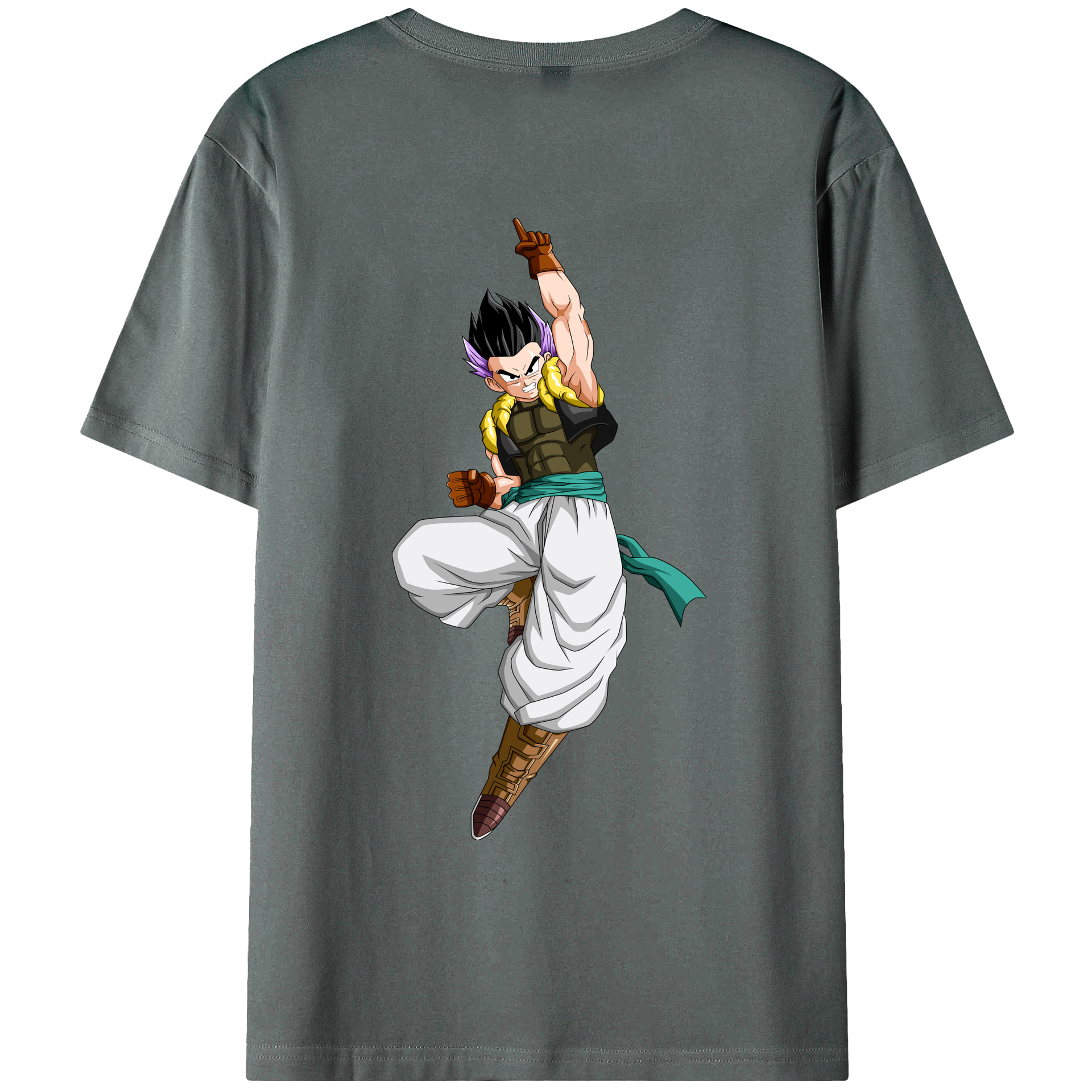 （画像用） ドラゴンボール 孫 悟飯（そんごはん）DRAGON BALL Son Gohan 綿100％ メンズ半袖Tシャツ（バックプリント） 通気性
